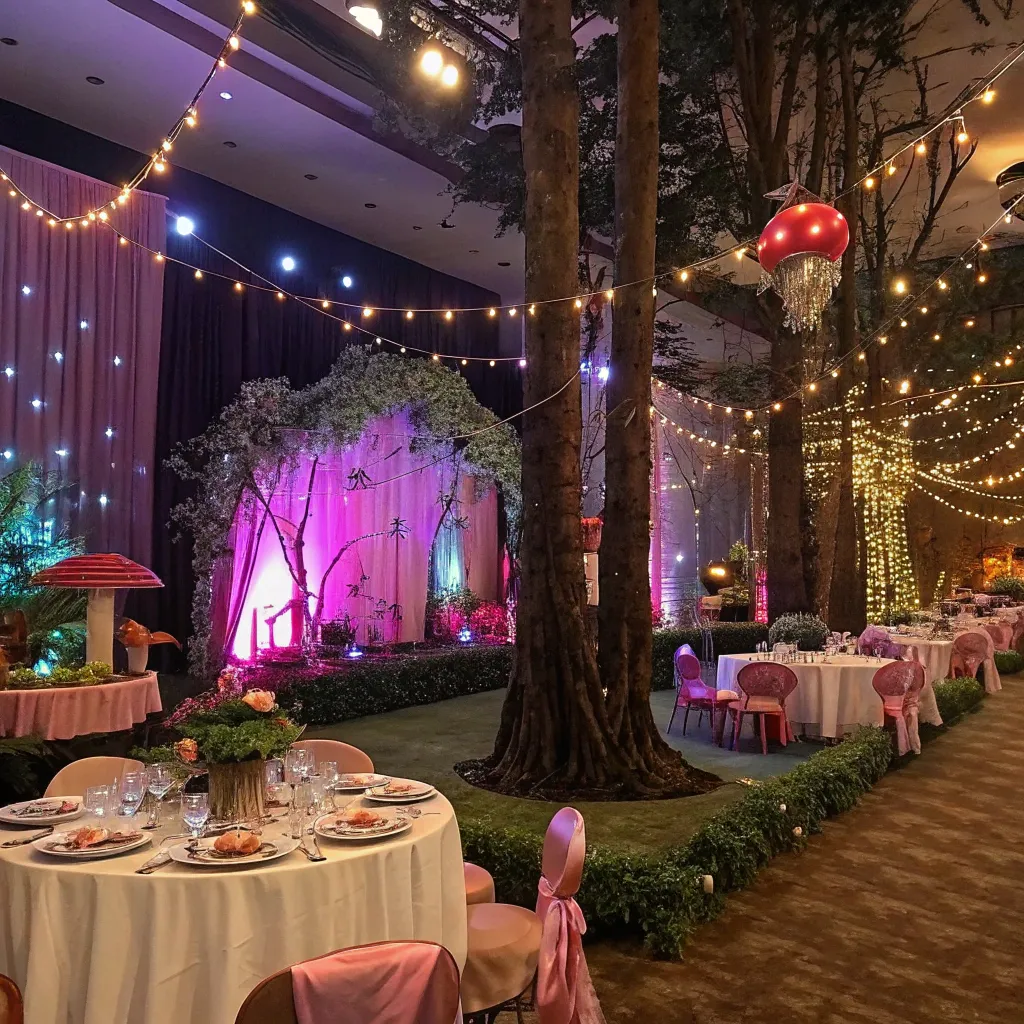 Magical themed party setup